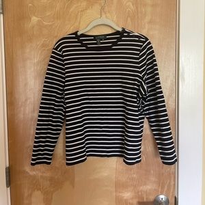 Ralph Lauren cropped striped long sleeve